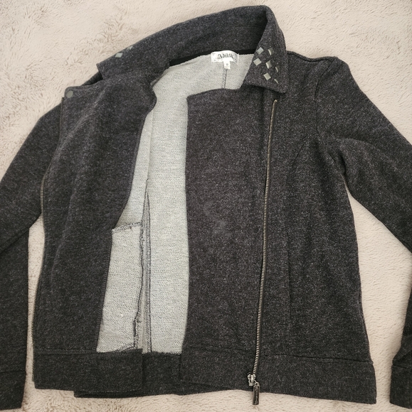 Adiktd Asymmetrical Zip Studded Jacket - Picture 7 of 9